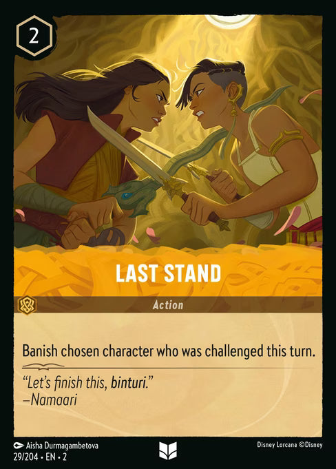 Last Stand Disney Lorcana card