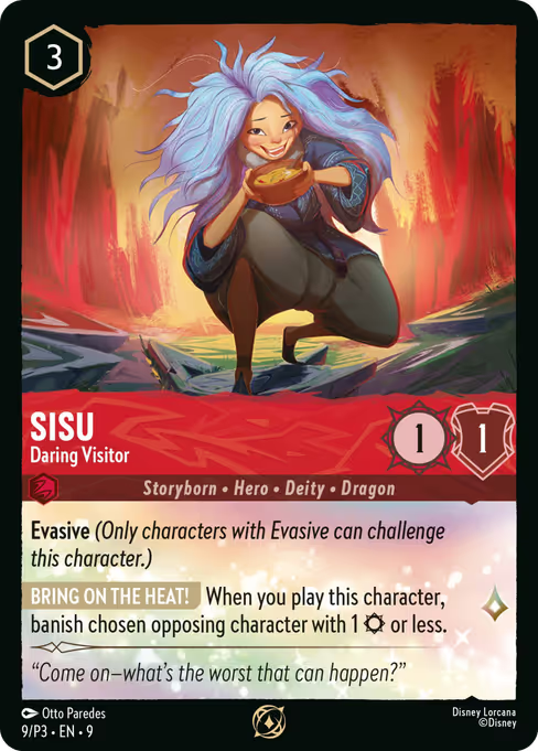 Sisu - Daring Visitor Disney Lorcana card