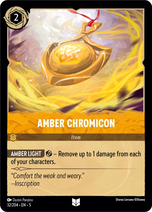 Amber Chromicon Disney Lorcana card