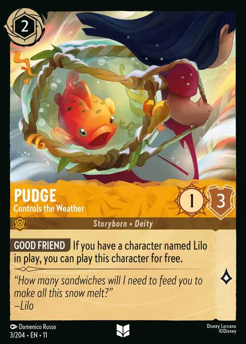 Pudge - Controls the Weather Disney Lorcana card