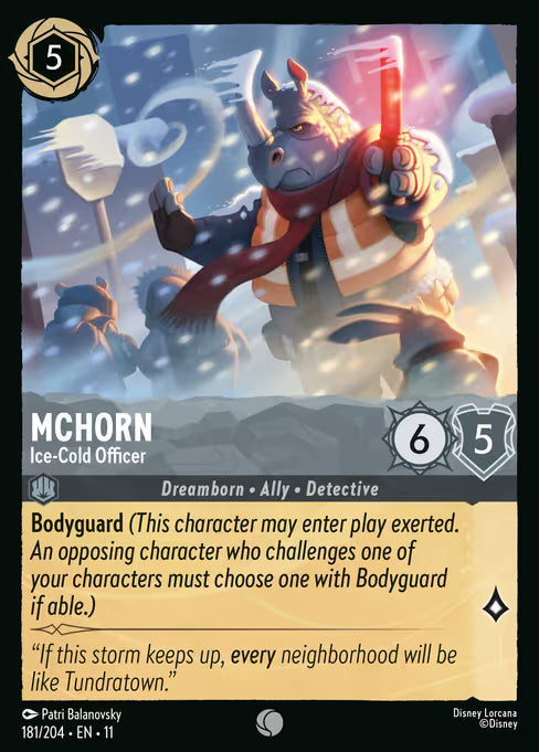 McHorn - Ice-Cold Officer Disney Lorcana card