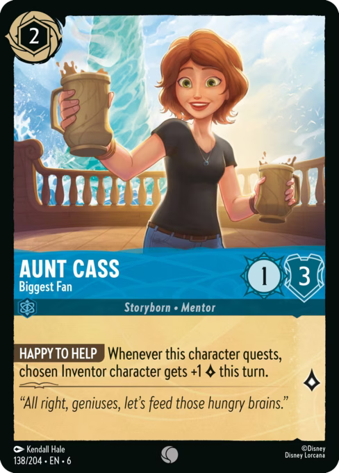 Aunt Cass - Biggest Fan Disney Lorcana card