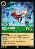 White Rabbit - Late Again Disney Lorcana card