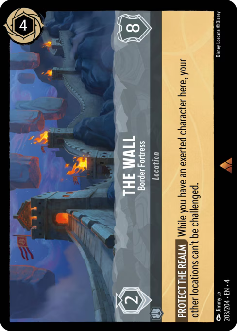 The Wall - Border Fortress Disney Lorcana card