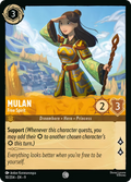 Mulan - Free Spirit Disney Lorcana card
