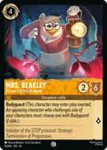 Mrs. Beakley - Former S.H.U.S.H. Agent Disney Lorcana card