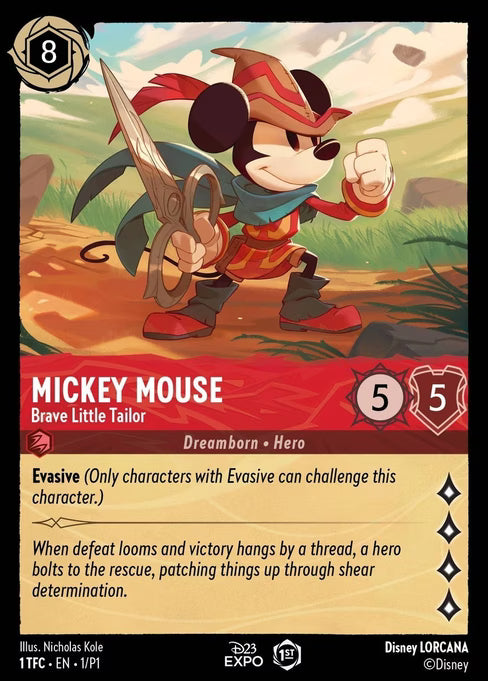 Mickey Mouse - Brave Little Tailor Disney Lorcana card