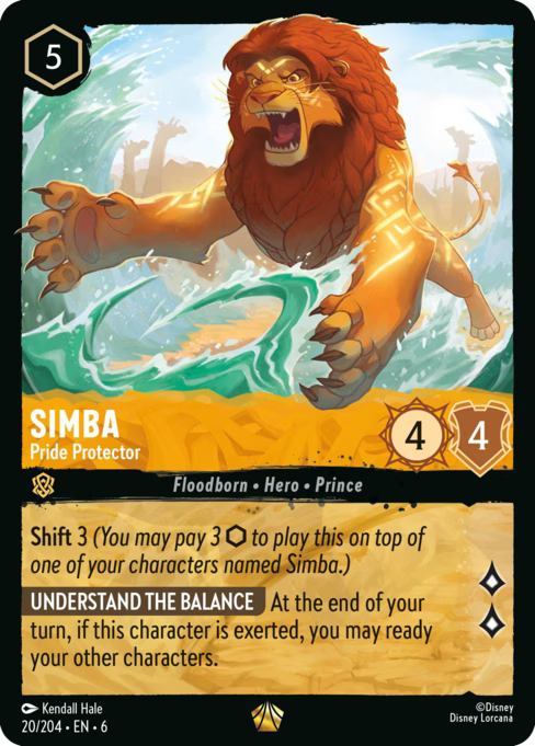 Simba - Pride Protector Disney Lorcana card