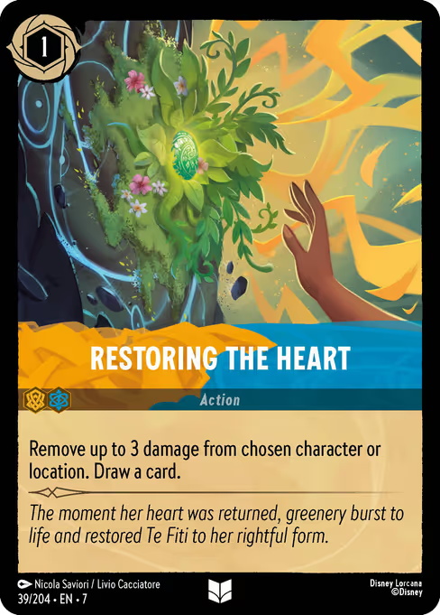 Restoring the Heart Disney Lorcana card