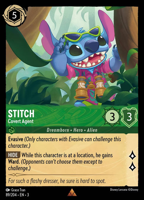 Stitch - Covert Agent Disney Lorcana card