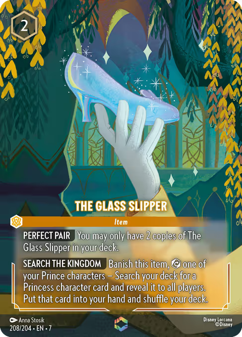 The Glass Slipper Disney Lorcana card