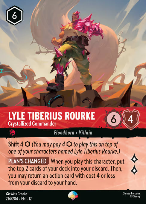 Lyle Tiberius Rourke - Crystallized Commander Disney Lorcana card