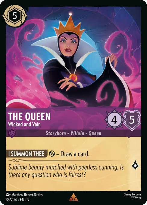 The Queen - Wicked and Vain Disney Lorcana card