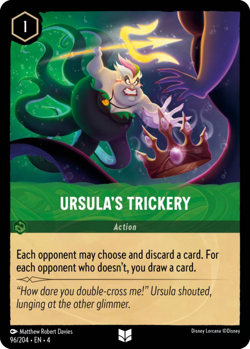Ursula’s Trickery Disney Lorcana card