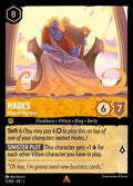 Hades - King of Olympus Disney Lorcana card