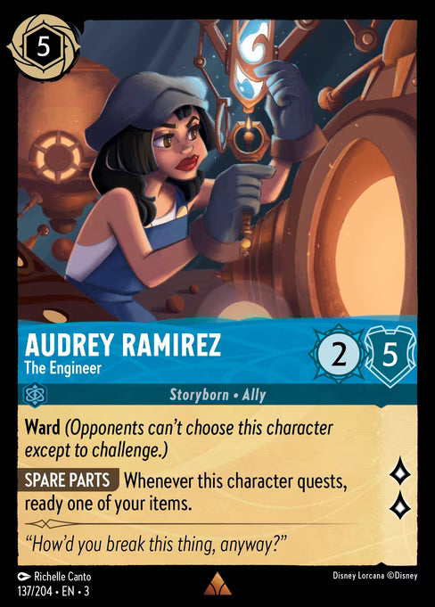 Audrey Ramirez - The Engineer Disney Lorcana card