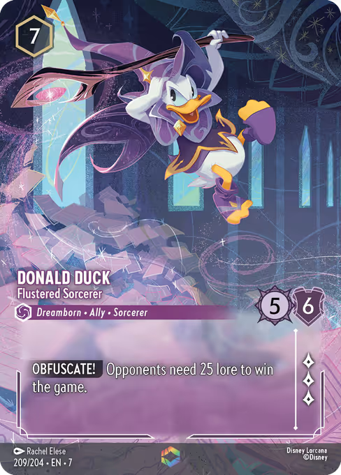 Donald Duck - Flustered Sorcerer Disney Lorcana card