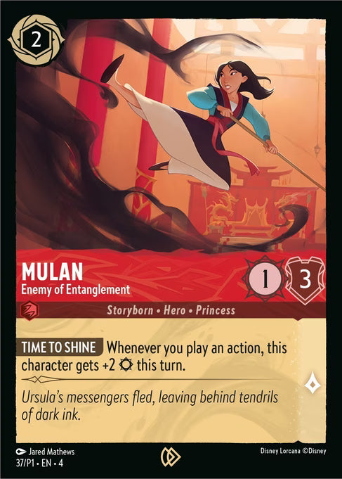 Mulan - Enemy of Entanglement Disney Lorcana card