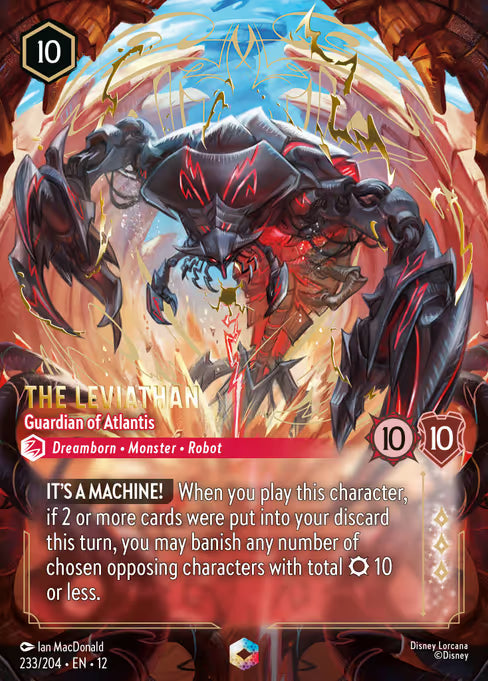 The Leviathan - Guardian of Atlantis Disney Lorcana card