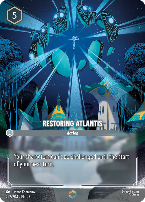 Restoring Atlantis Disney Lorcana card
