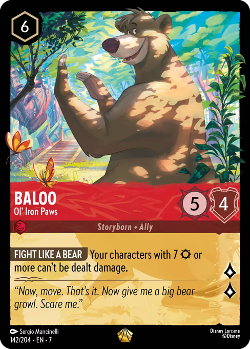 Baloo - Ol' Iron Paws Disney Lorcana card