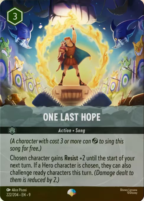 One Last Hope Disney Lorcana card