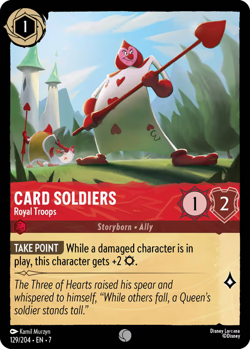Card Soldiers - Royal Troops Disney Lorcana card