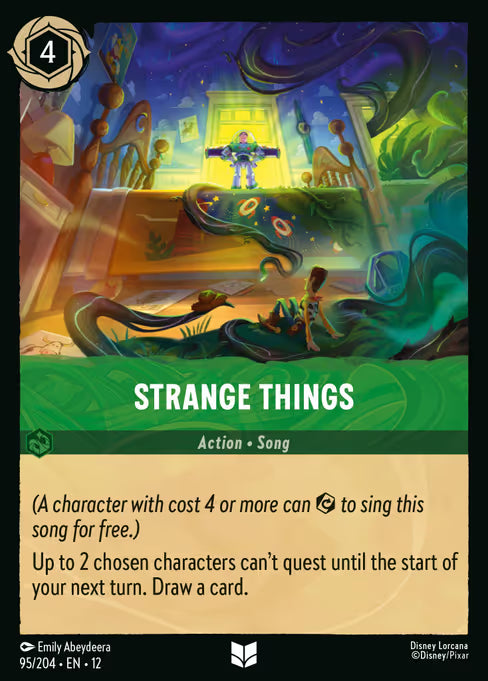 Strange Things Disney Lorcana card