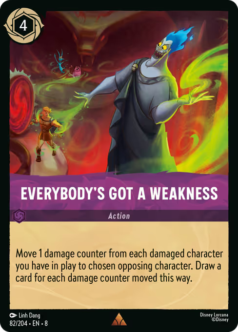 Everybody's Got a Weakness Disney Lorcana card