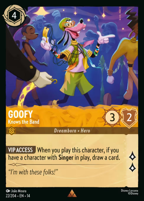 Goofy - Knows the Band Disney Lorcana card
