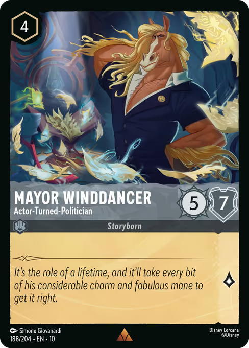Mayor Winddancer - Actor-Turned-Politician Disney Lorcana card