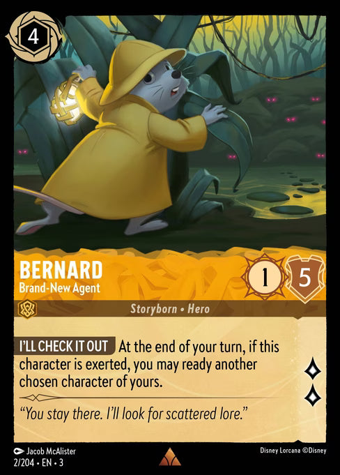 Bernard - Brand-New Agent Disney Lorcana card
