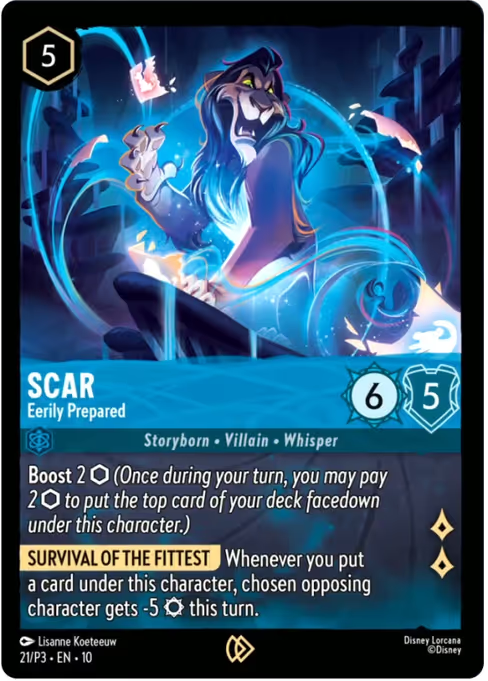 Scar - Eerily Prepared Disney Lorcana card