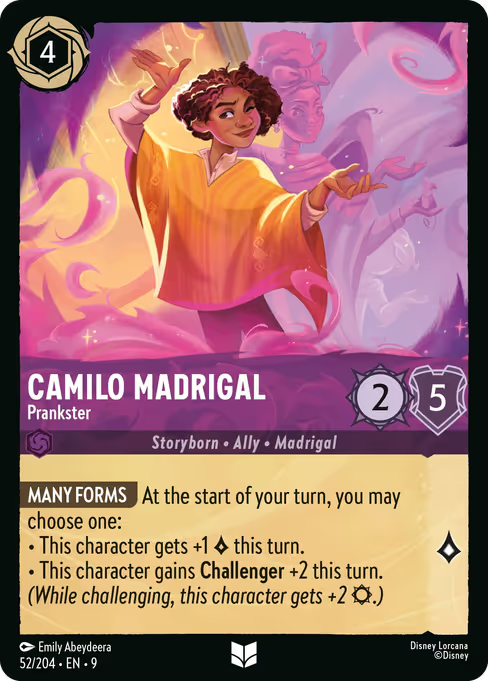 Camilo Madrigal - Prankster Disney Lorcana card
