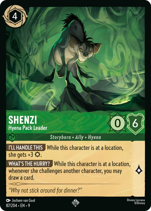 Shenzi - Hyena Pack Leader Disney Lorcana card