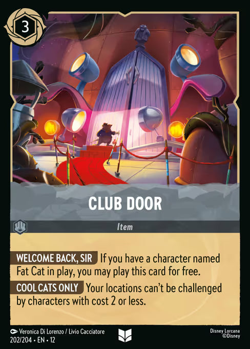 Club Door Disney Lorcana card