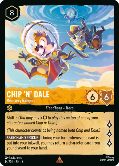 Chip 'n' Dale - Recovery Rangers Disney Lorcana card