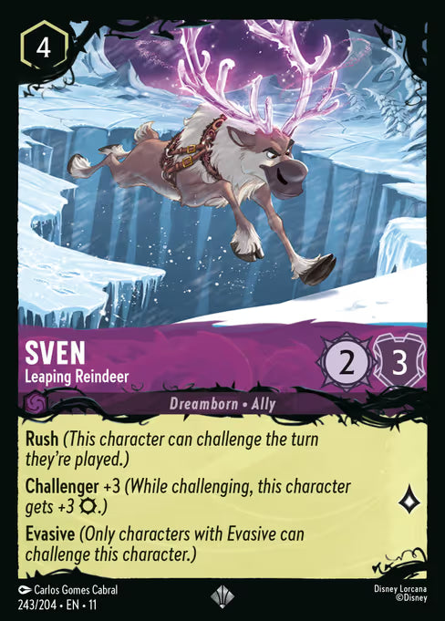 Sven - Leaping Reindeer Disney Lorcana card