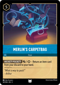 Merlin's Carpetbag Disney Lorcana card