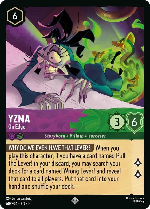 Yzma - On Edge Disney Lorcana card