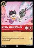 Webby Vanderquack - Enthusiastic Duck Disney Lorcana card