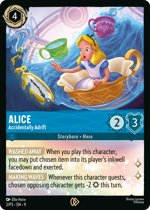 Alice - Accidentally Adrift Disney Lorcana card