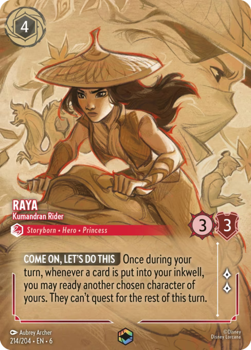 Raya - Kumandran Rider Disney Lorcana card