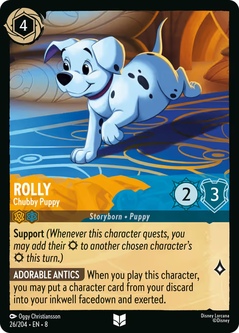Rolly - Chubby Puppy Disney Lorcana card
