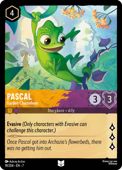 Pascal - Garden Chameleon Disney Lorcana card