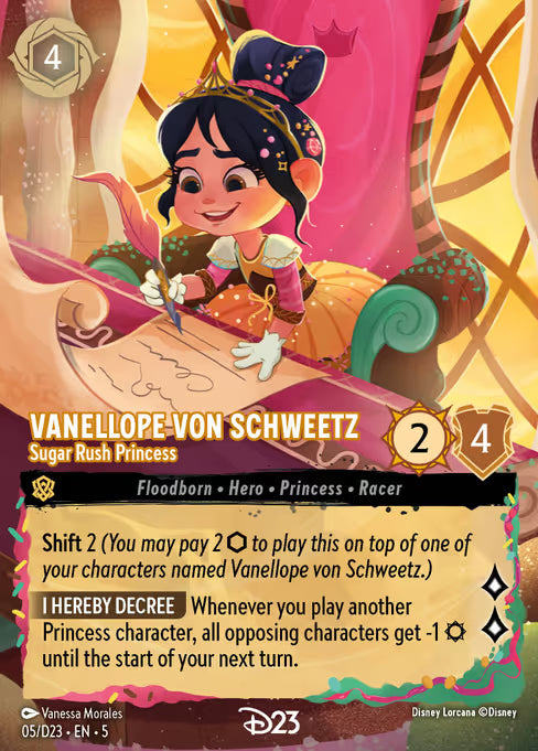 Vanellope Von Schweetz - Sugar Rush Princess Disney Lorcana card
