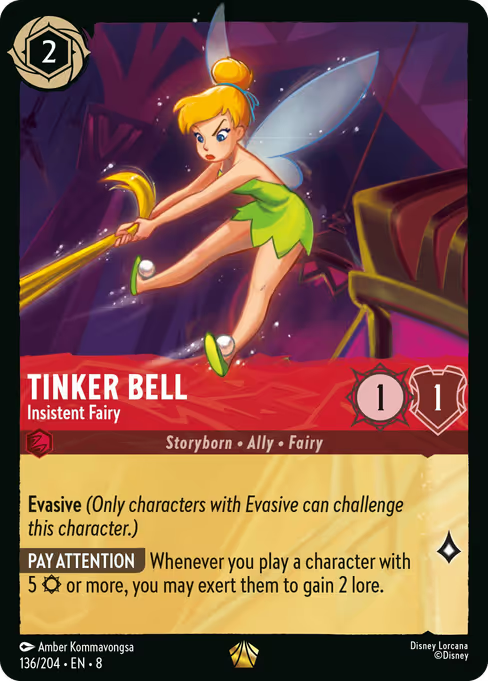 Tinker Bell - Insistent Fairy Disney Lorcana card