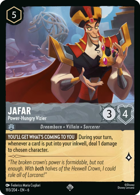 Jafar - Power-Hungry Vizier Disney Lorcana card