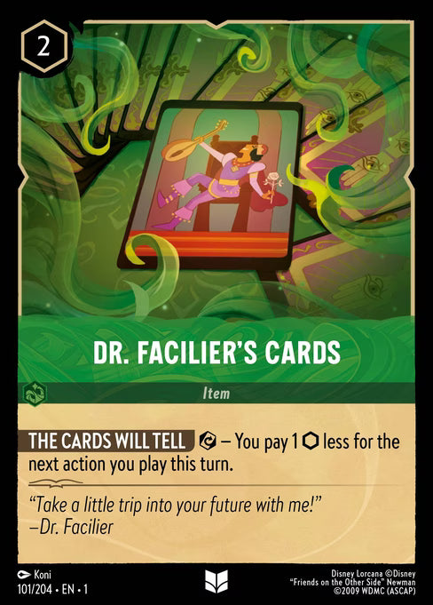 Dr. Facilier's Cards Disney Lorcana card