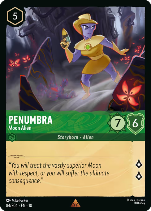 Penumbra - Moon Alien Disney Lorcana card